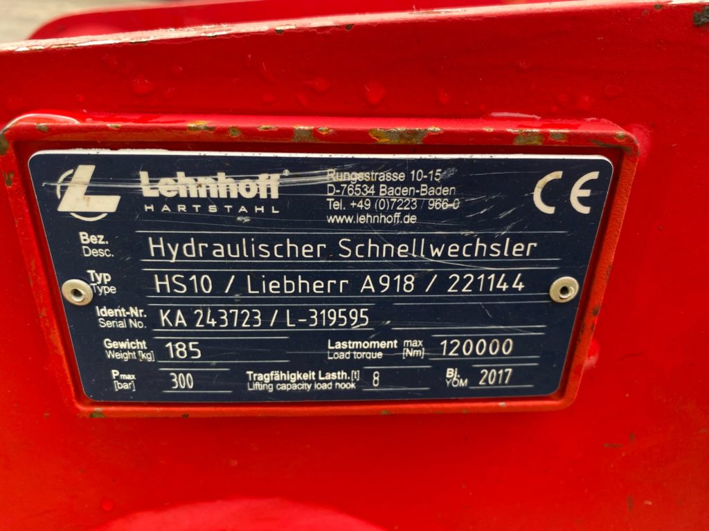 Schnellwechsler Lehnhoff HS 10 – Bild 2