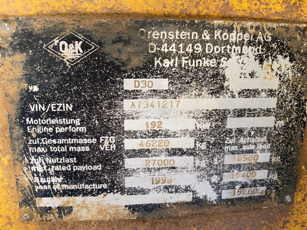 Dumper O&K Faun D30 – Bild 2