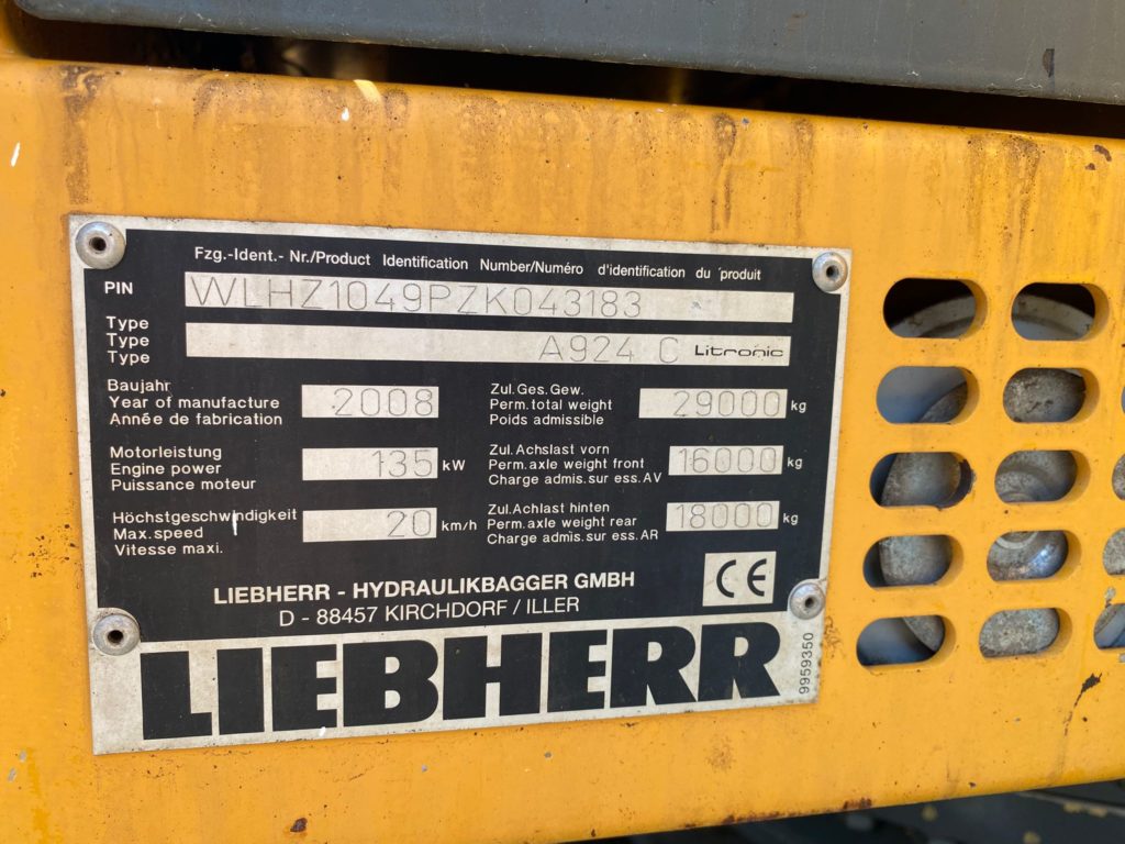 Liebherr A924 C LIT,  Industriebagger – Bild 11