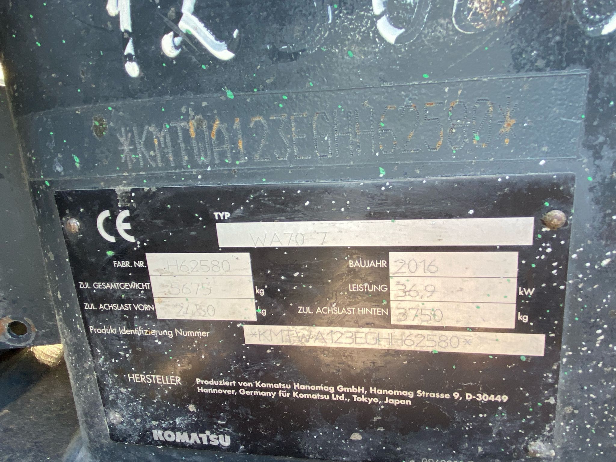 Komatsu WA 70-7, Radlader – Bild 3