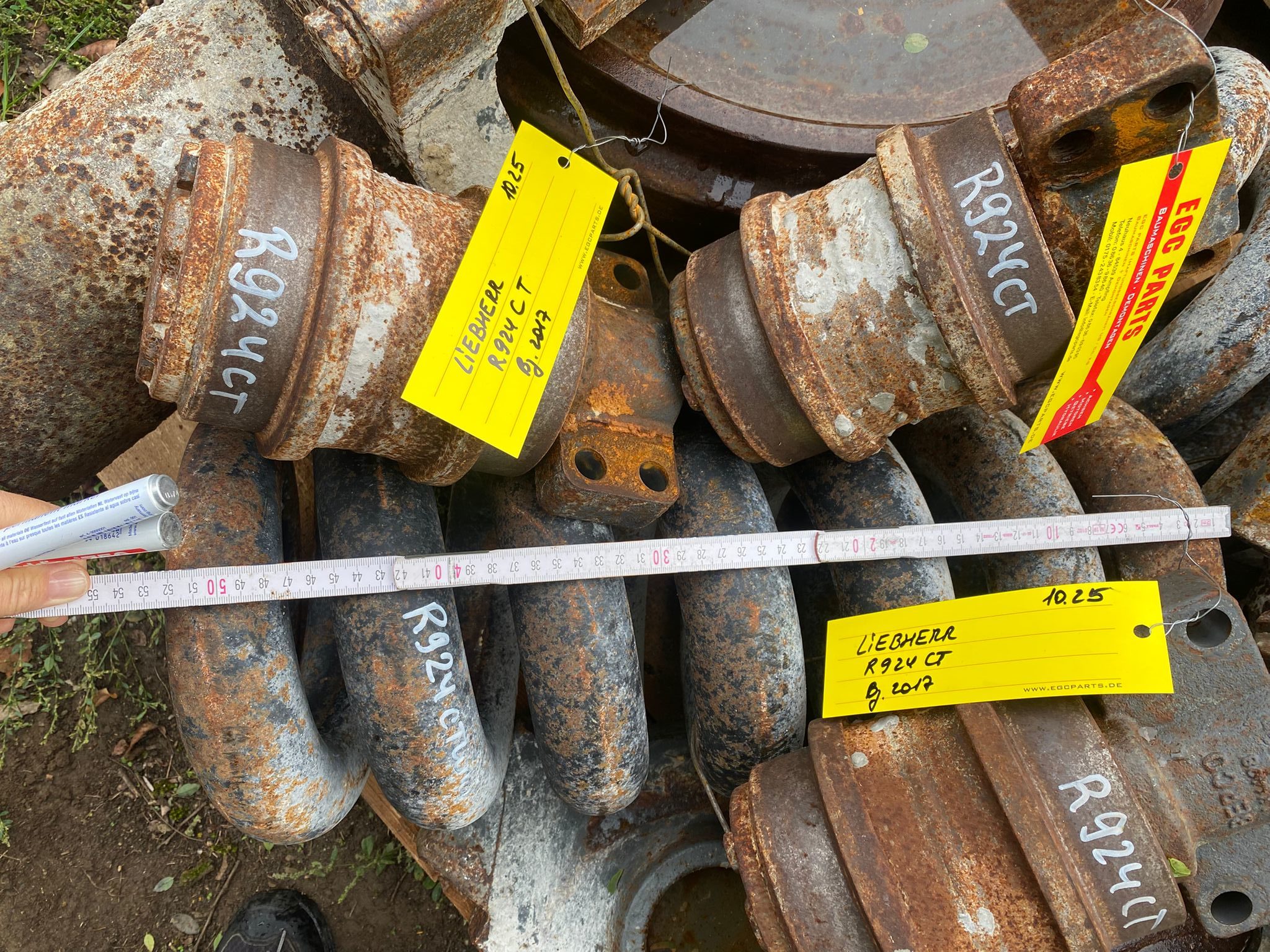 Leitrad, Feder, Tragrollen aus Liebherr R924 CT – Bild 7