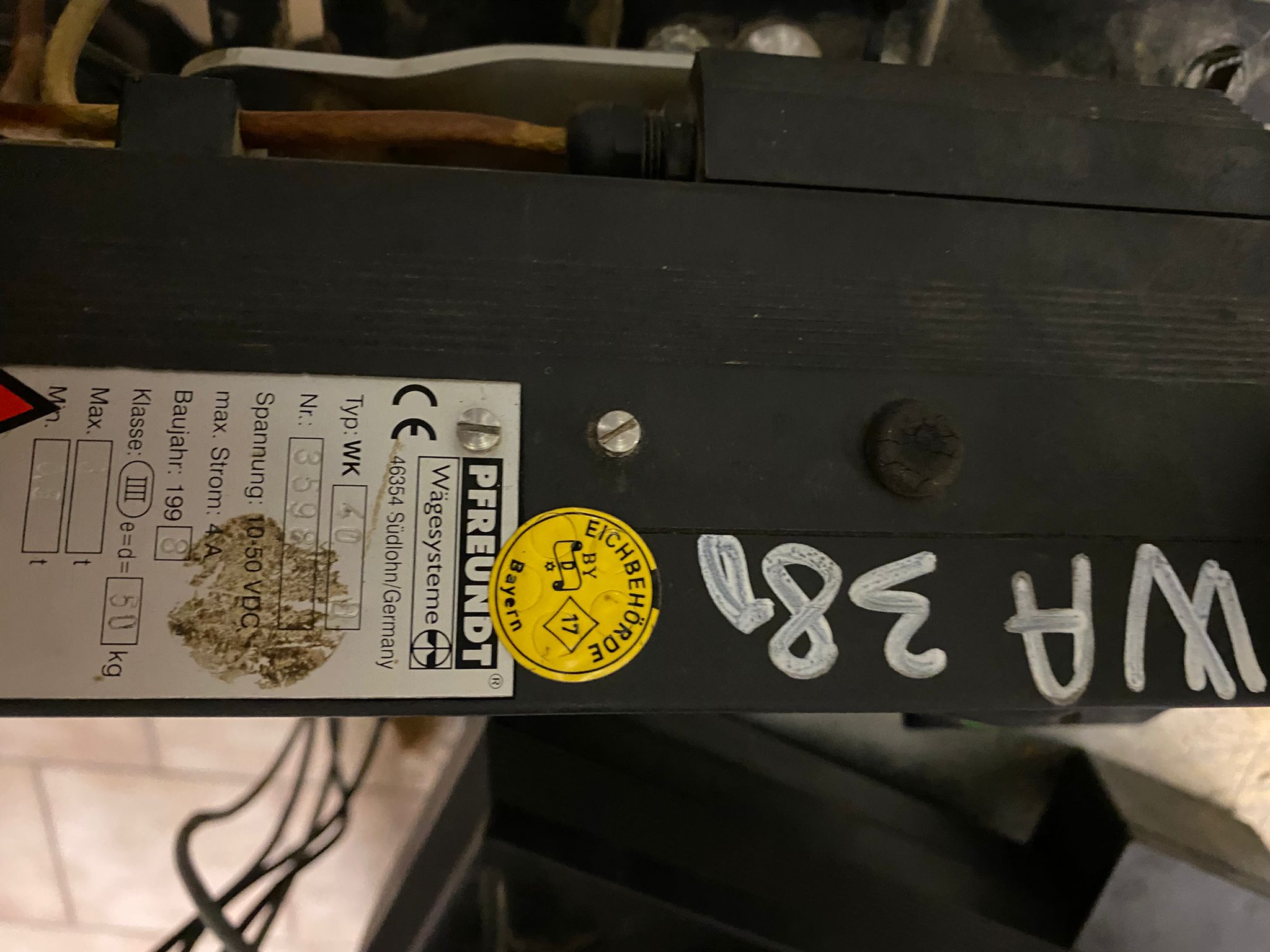 Waage Pfreundt WK 40D aus Komatsu WA380 – Bild 4