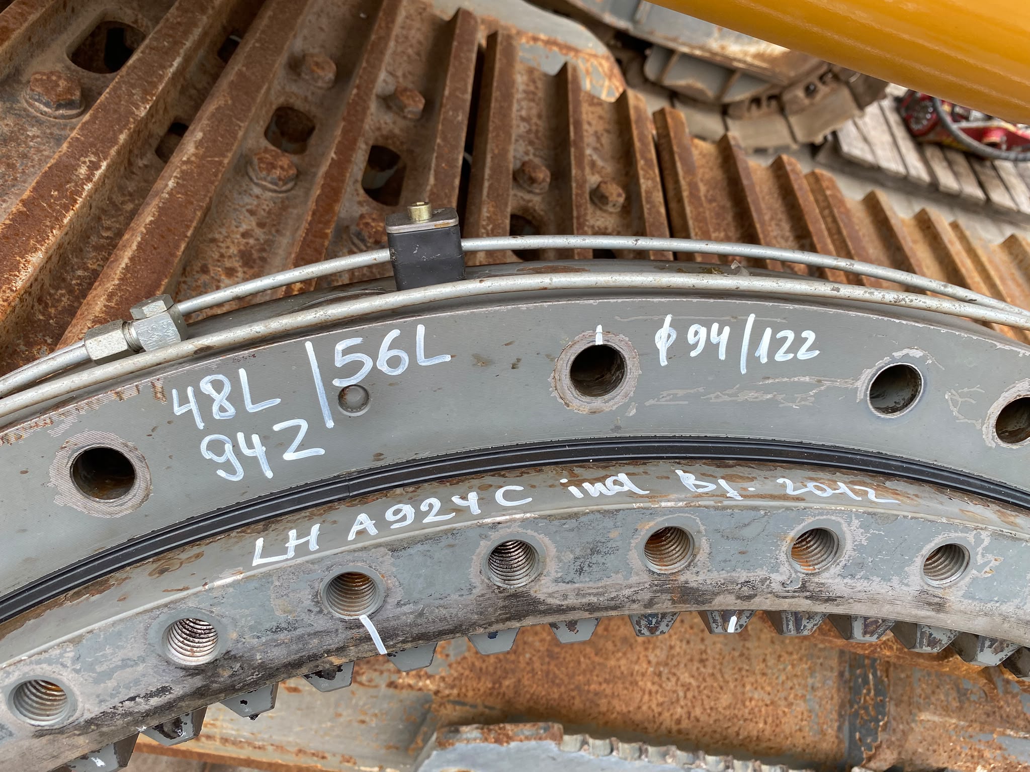 Drehkranz aus Liebherr A924C HD , Umschlagbagger – Bild 4
