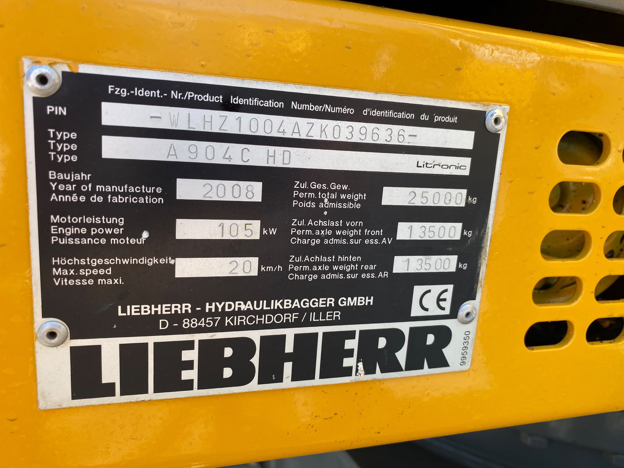 Liebherr A904C HD, Umschlagbagger – Bild 13