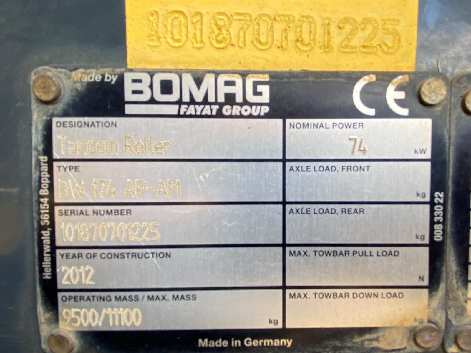 Bomag BW 174 AP -AM , Walze – Bild 6