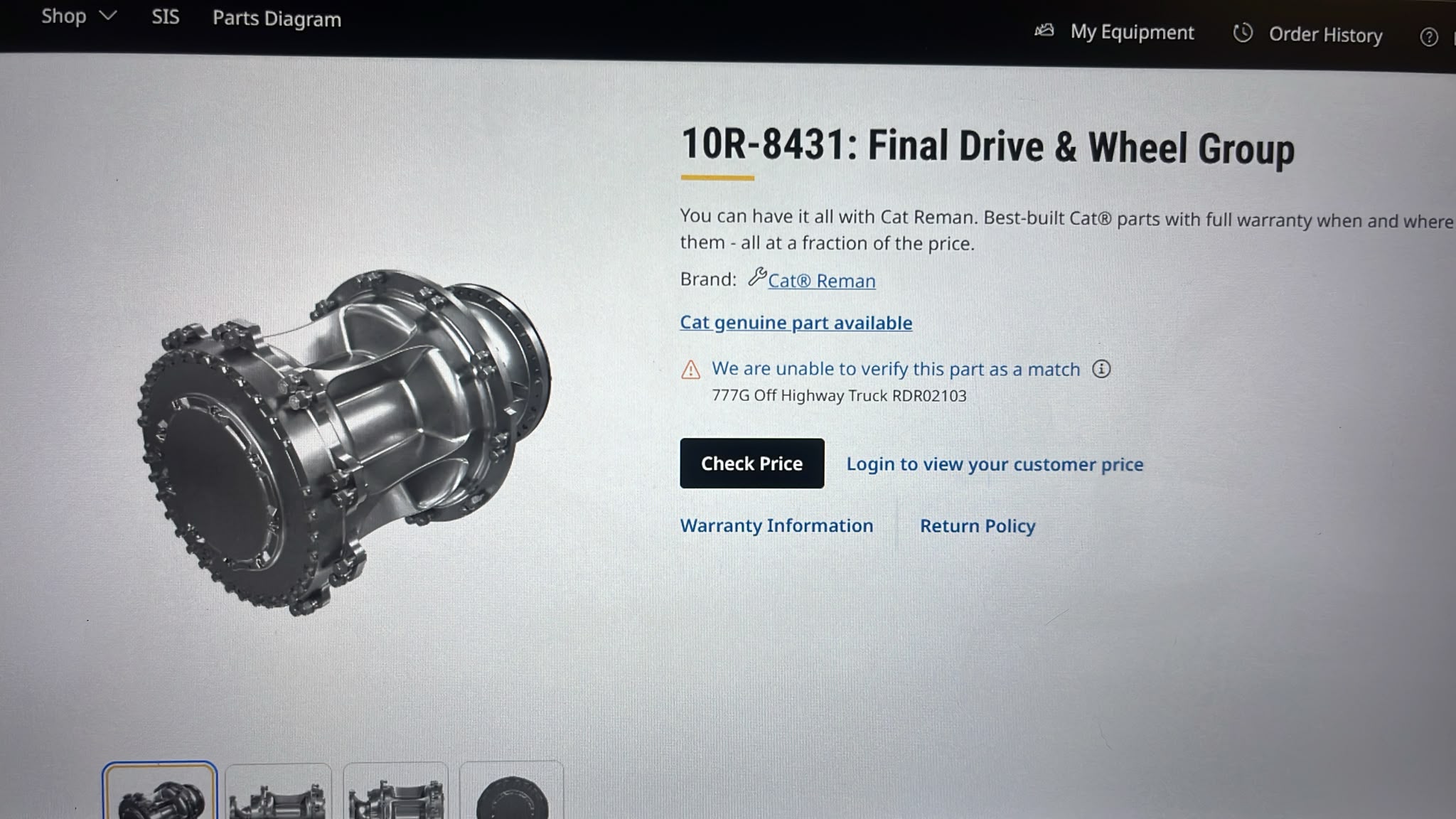 PLanet, Final drive CAT 10R8431, aus CAT 777G, Dumper – Bild 9