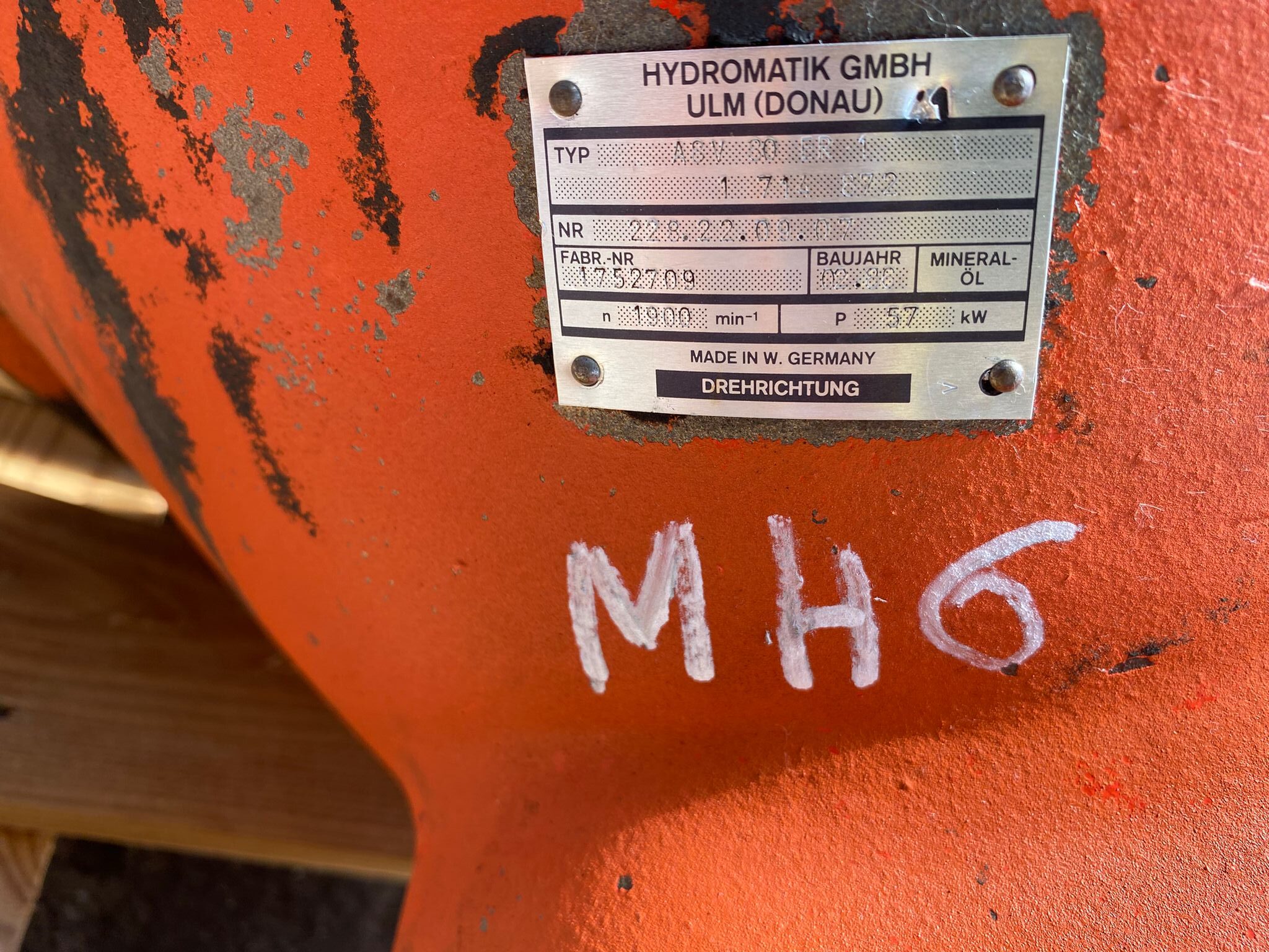 Hydraulikpumpe Hydromatik A8V80ER1 aus O&K MH 6 – Bild 4