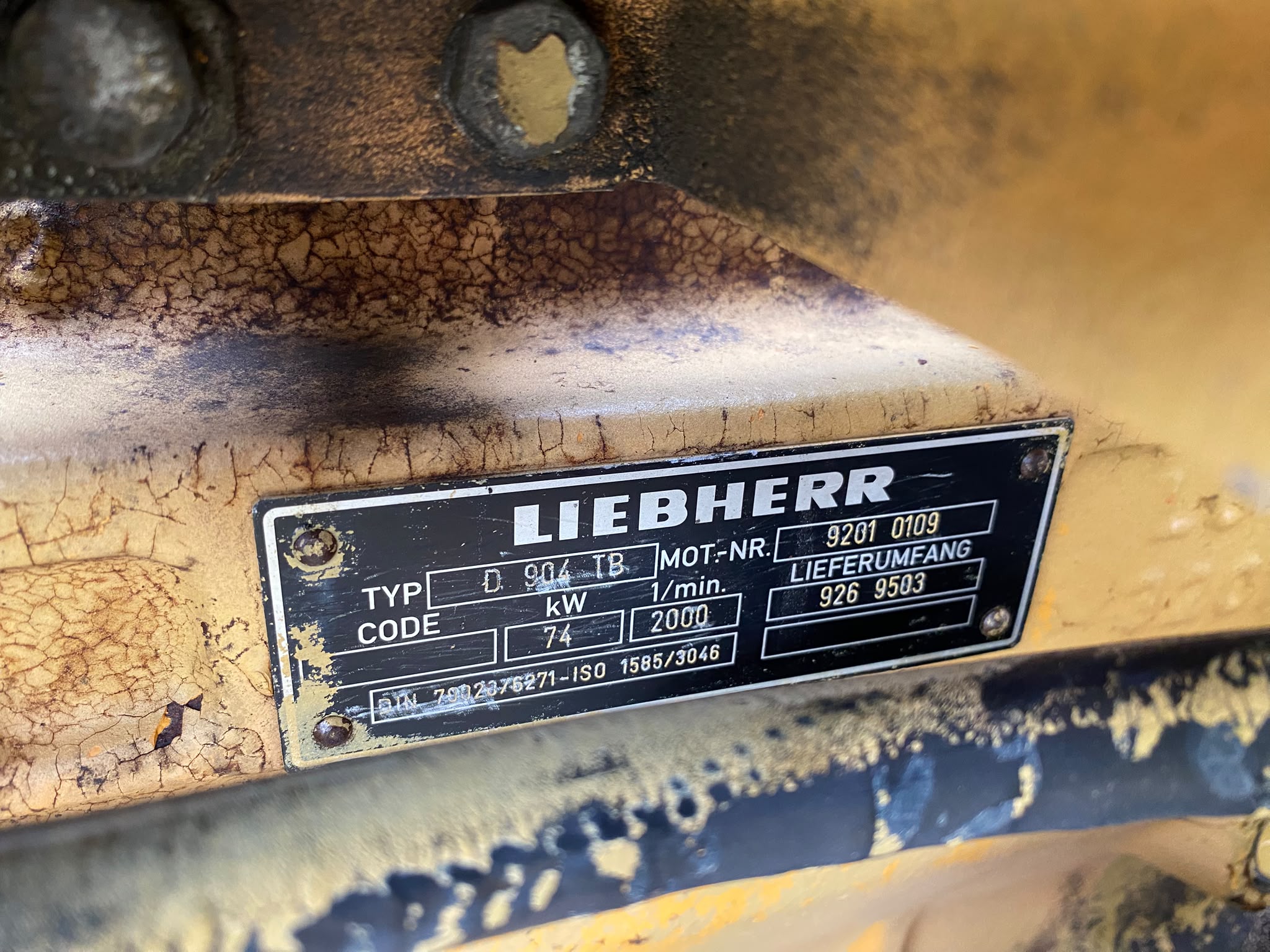 Liebherr D904TB, Dieselmotor aus Liebherr A902LIT – Bild 3